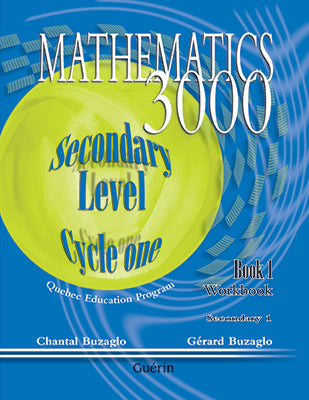 This series consists of exercise workbooks in which the contents, in accordance with the Quebec Education Program, aims at developing competencies, most notably the following three disciplinary competencies :
" Solving situational problems ", " Using mathematical reasoning " and " Communicating using the language of mathematics ".

Each workbook of the series is divided into chapters that delve into different branches of mathematics such as arithmetic, algebra, geometry, probability and statistics.

A General Review section, reviewing all the material, can be found at the end of each subdivision in Book 2 and serves to prepare students for the exams at the end of the cycle.