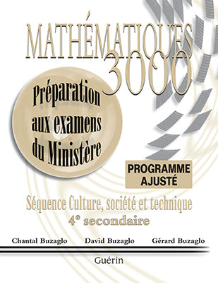 Ce cahier indispensable pour les élèves et leurs enseignants se révélera être, sans aucun doute, un outil efficace lors de la préparation aux épreuves ministérielles.

Chaque cahier est composé de huit examens, d’un solutionnaire détaillé, d’un résumé de cours et d’un aide-mémoire