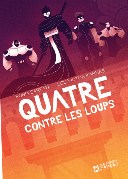 Eastwood, une ville comme les autres? Non. La nuit venue, trois garçons et une fille masqués patrouillent ses rues. Leur mission: chasser le terrifiant gang du Wolfpack et sauver la maison hantée du vieux parc d'attractions, menacée de démo­lition. Sans pouvoirs surhumains, mais soutenus par un mystérieux mentor, les Quatre se préparent à affronter la meute. Le combat sera épique.