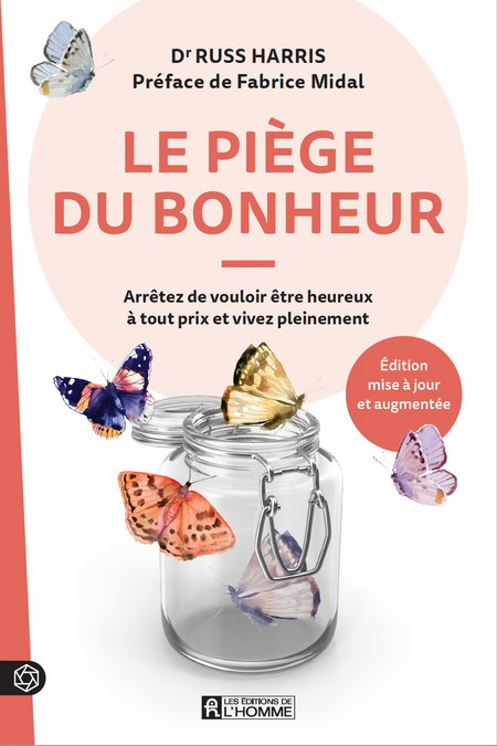 Êtes-vous continuellement en quête de bonheur? Selon le médecin et psychothérapeute Russ Harris, cette poursuite incessante et les moyens que nous prenons pour parvenir à nos fins ont pour effet de nous rendre... malheureux. La recrudescence du stress, de l'anxiété et de la dépression dans la société n'est pas non plus étrangère à cette volonté insensée d'être constamment satisfait. Dans cette nouvelle édition entièrement revue de son ouvrage phare, Russ Harris fournit des moyens concrets d'échapper à cette recherche éperdue et stérile. Il présente les fondements de la thérapie d'acceptation et d'engagement (ACT) ainsi que de multiples techniques à mettre en pratique au quotidien afin de stopper une course qui ne mène nulle part. À votre tour, émergez enfin d'un piège qui vous aveugle et apprenez à clarifier vos valeurs, à développer votre auto-compassion et à retirer une satisfaction véritable de la vie qui est la vôtre.Un véritable antidote à la maladie de notre temps. – Fabrice Midal