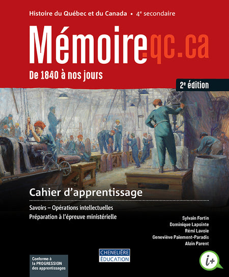
Mémoire.qc.ca, 2e édition, 4e secondaire (9782765071501), Mémoire.qc.ca, 4e sec. – Préparation à l’épreuve ministérielle (9782765090908)