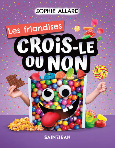 La collection québécoise qui te dit TOUT, TOUT, TOUT sur tout plein de sujets !

Miam. Bizarre. Sérieux ? Trop cool !

Ce livre est pour toi !

Dans ces pages, tu apprendras tout ce qu’il faut savoir sur les friandises.

Des trucs surprenants, des infos scientifiques utiles (ou complètement superflues), des anecdotes historiques souvent drôles, des records, des réponses à toutes les questions, pertinentes ou pas du tout, que tu t’es toujours posées sur les bonbons !

 

Savais-tu que la barbe à papa a été inventée par un dentiste!

D’où vient la tradition des bonbons à l’Halloween ?

Connais-tu les bonbons aux scorpions, aux vers, au goût de vomi ?

As-tu déjà vu un mur couvert de gommes à mâcher ?

 

Vas-y, gave-toi d’informations, ce livre, c’est du bonbon !

T’auras jamais eu un livre aussi délicieux entre les mains, promis juré !