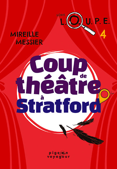 Un théâtre mystérieusement vandalisé. Des ombres effrayantes. Des cris étouffés. La légende d’un spectre vengeur qui hante les coulisses. Il n’en faut pas plus pour que Viviane et Simon se lancent dans une nouvelle enquête ! Est-ce qu’un fantôme a vraiment des comptes à régler avec le Festival de théâtre de Stratford ? 

Cette quatrième aventure de la série L.O.U.P.E. saura vous garder en haleine, du lever de rideau jusqu’à la dernière révérence !

La série L.O.U.P.E. (L’Office Universel des Passionnés d’Enquête) a pour but de faire découvrir les villes de l’Ontario grâce à des aventures qui s’y déroulent et des personnages auxquels les jeunes lecteurs et lectrices pourront s’identifier. Écrite avec humour, cette série amène les détectives en herbe à résoudre en équipe des énigmes mystérieuses et souvent farfelues.

ISBN PDF 9782898660399 | ISBN ePub 9782898660405