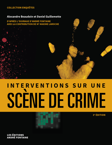 Ce manuel se veut un outil pédagogique au Québec pour tous les étudiants en techniques policières, ainsi qu’un ouvrage de référence pour les spécialistes en scènes de crime et les policiers aguerris, qu’ils soient affectés à la patrouille, aux enquêtes ou à d’autres fonctions connexes.

Les auteurs y expliquent les réflexes clés à acquérir sur une scène de crime, les méthodes de travail recommandées et les protocoles d’intervention à instaurer. Le lecteur apprendra aussi les habitudes et les approches de travail sécuritaires, autant pour la preuve que pour lui-même.

Pour cette 3e édition, les lois et les formulaires ont été mis à jour, et la lisibilité a été améliorée en réduisant la taille des marges. Plusieurs éléments d’information ont également été ajoutés ou actualisés pour suivre les avancées légales et scientifiques.

Version disponible en français seulement.