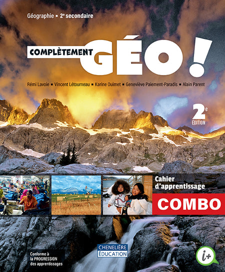 
Complètement GÉO!, 2e éd,, 2e sec. – Mes bases en géo (9782765084952), Complètement GÉO!, 2e éd., 2e sec. – Cahier d’apprentissage (9782765082811)